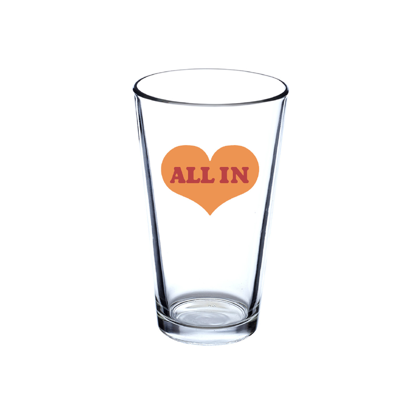 ALL IN World Peace Pint Glass