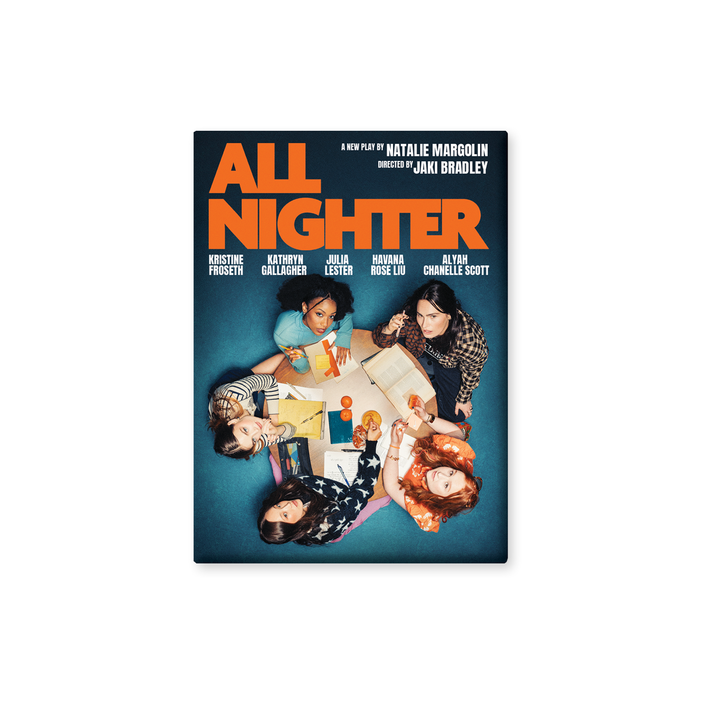 ALL NIGHTER Logo Button Magnet