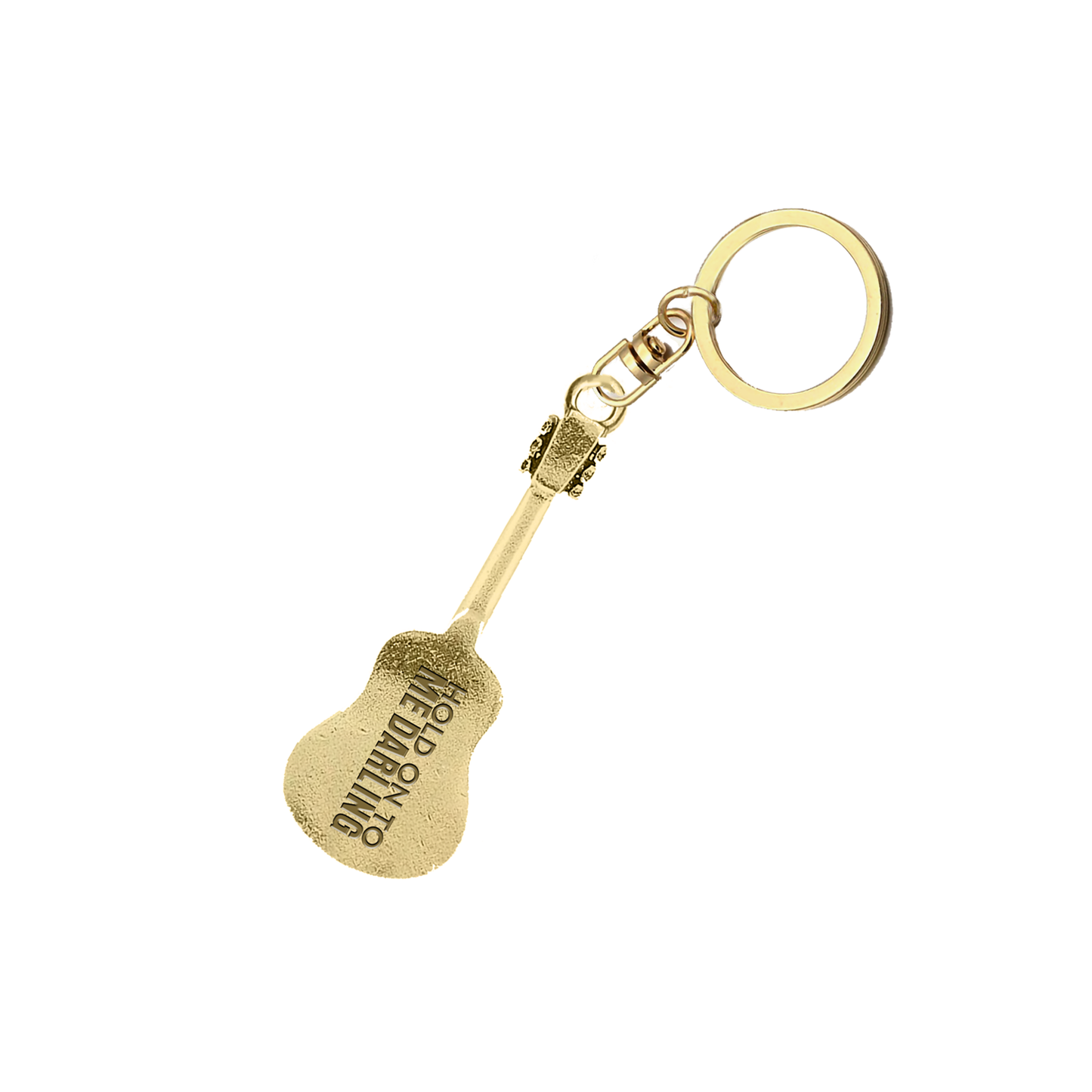 HOLD ON TO ME DARLING Guitar Keychain