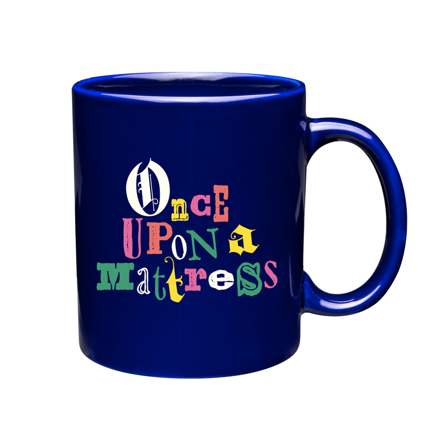 ONCE UPON A MATTRESS Title Art Mug