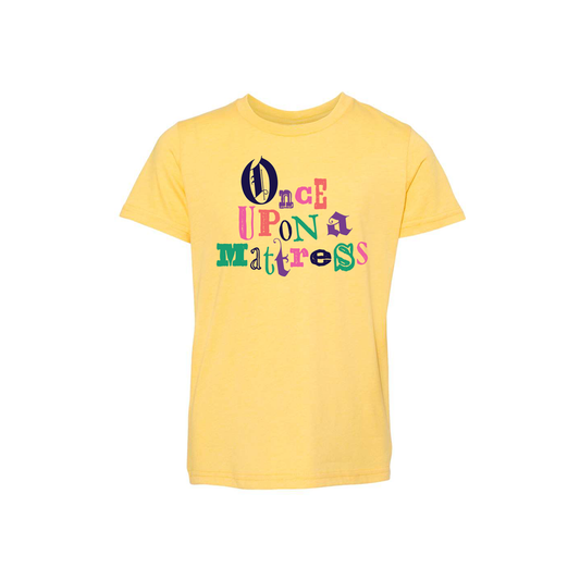 ONCE UPON A MATTRESS Title Art Youth Tee