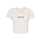 QUEEN OF VERSAILLES Champagne Wishes Crop Tee