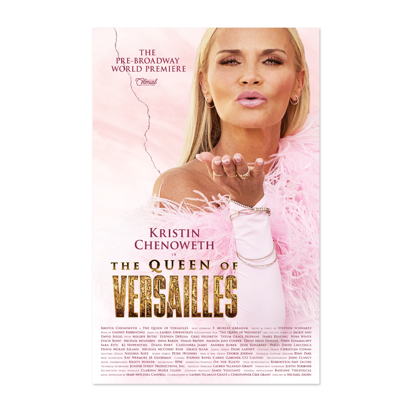 QUEEN OF VERSAILLES Pre-Broadway Windowcard