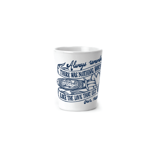 SWEPT AWAY Ceramic Shot Glass