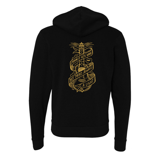 SWEPT AWAY Title Zip Hoodie