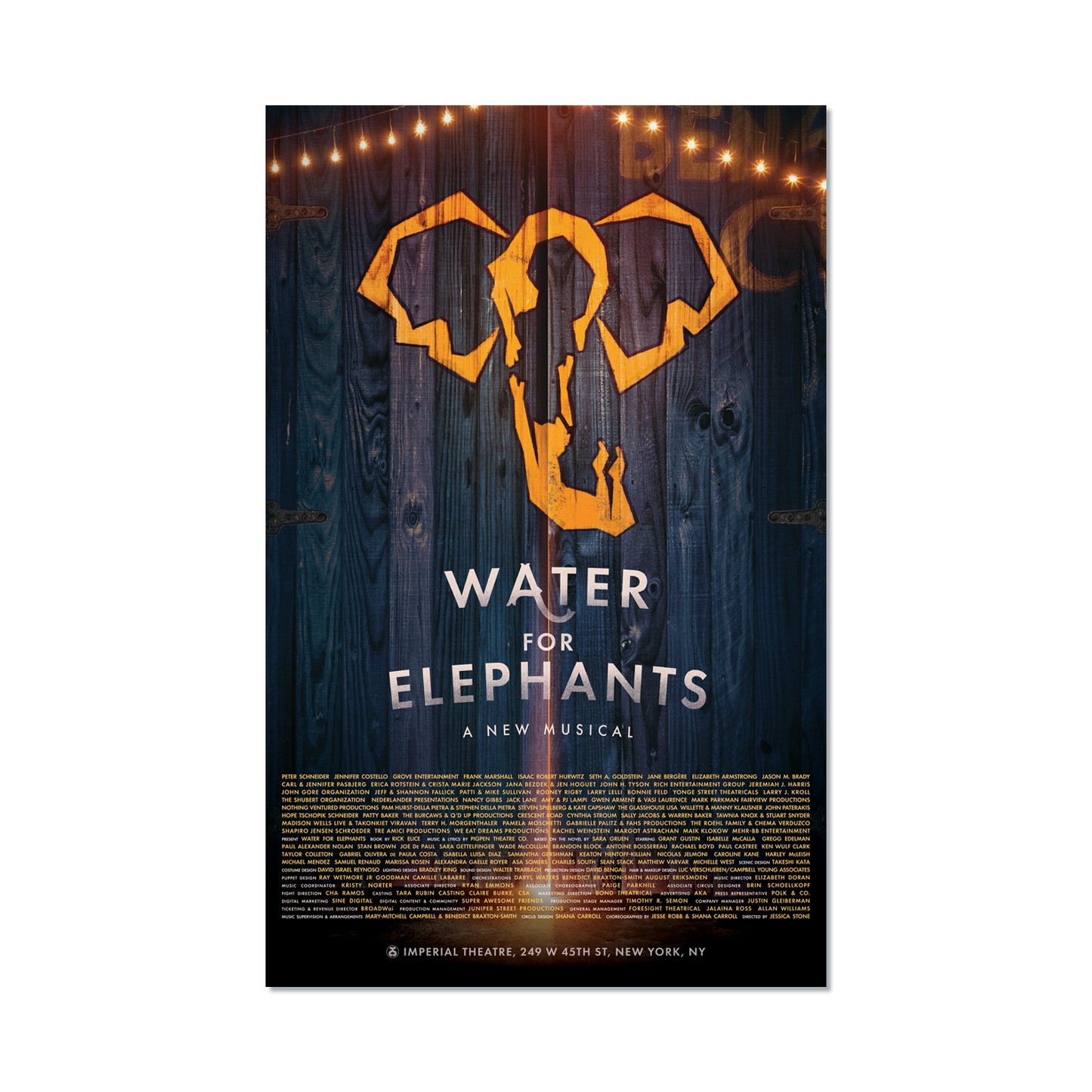 WATER FOR ELEPHANTS Broadway Windowcard